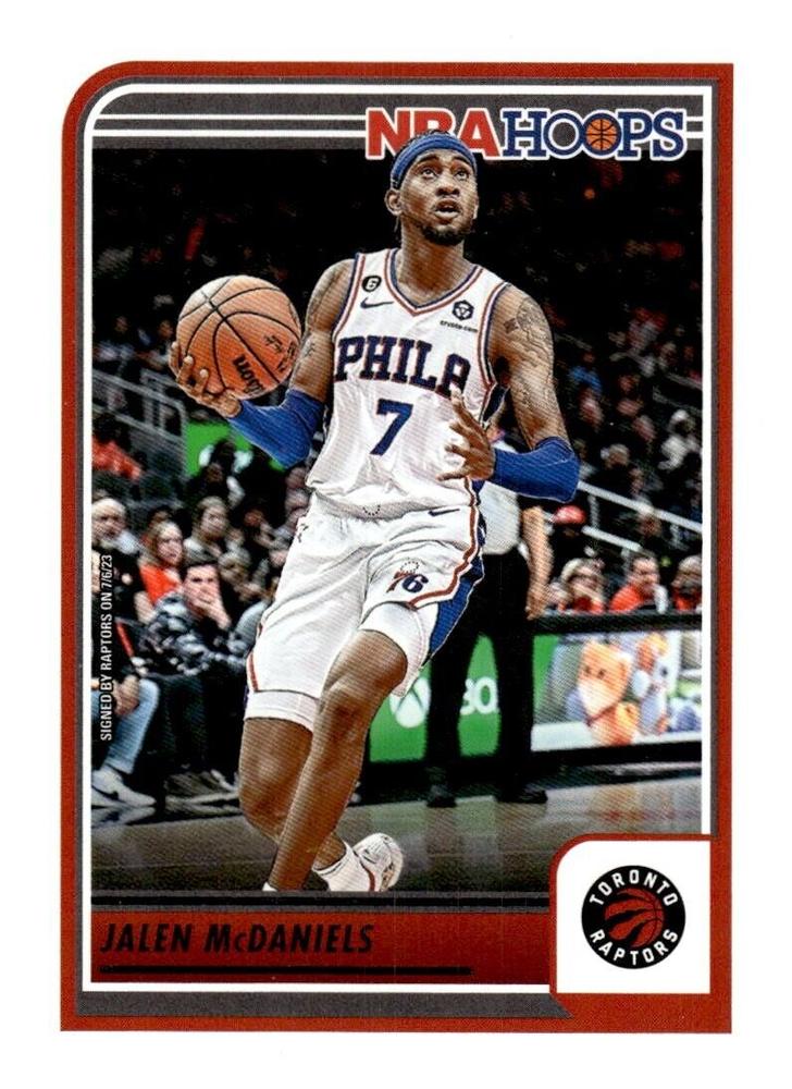 Jalen McDaniels #2 Toronto Raptors | 2023-24 Hoops | NBA Trading Card