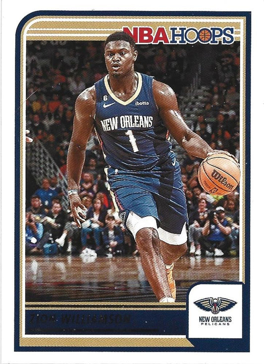 Zion Williamson #15 New Orleans Pelicans | 2023-24 Hoops | NBA Trading Card