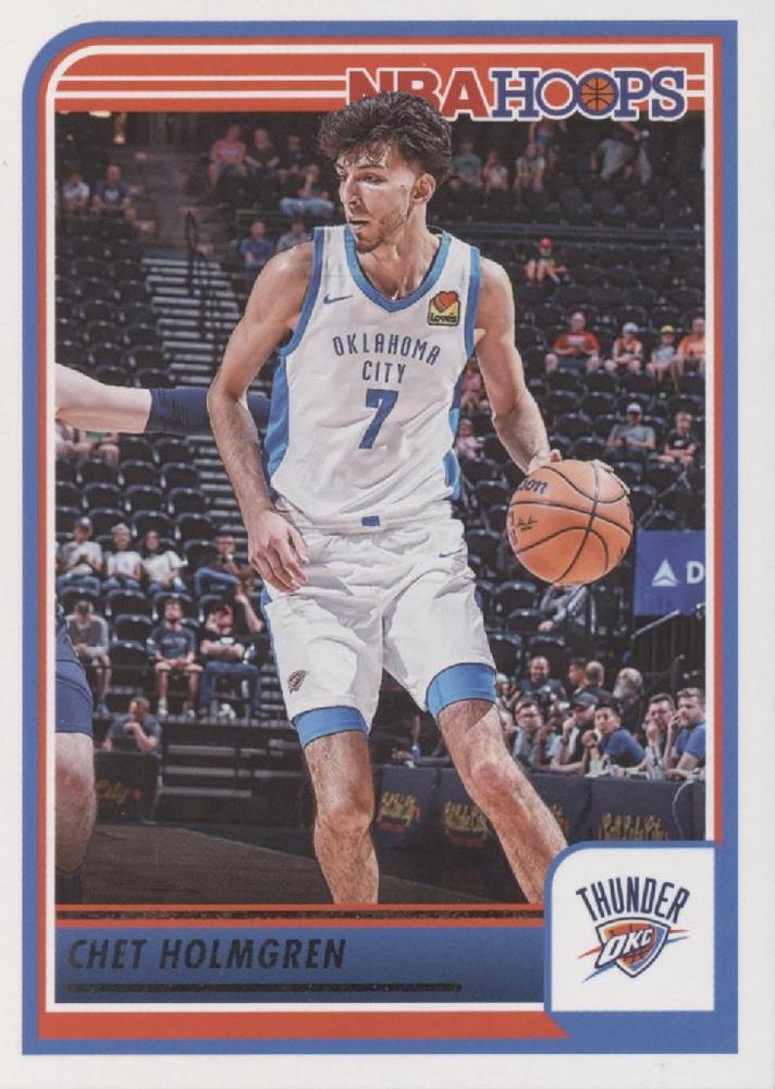 Chet Holmgren #24 Oklahoma City Thunder | 2023-24 Hoops | NBA Trading Card