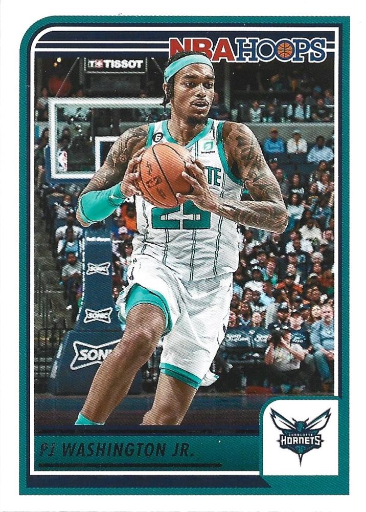 PJ Washington Jr. #28 Charlotte Hornets | 2023-24 Hoops | NBA Trading Card