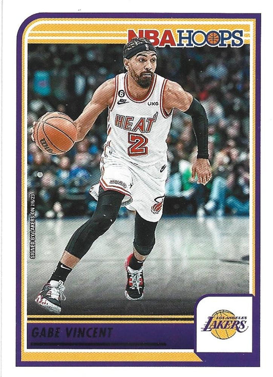 Gabe Vincent #49 Los Angeles Lakers | 2023-24 Hoops | NBA Trading Card