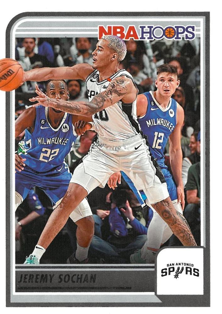 Jeremy Sochan #54 San Antonio Spurs | 2023-24 Hoops | NBA Trading Card