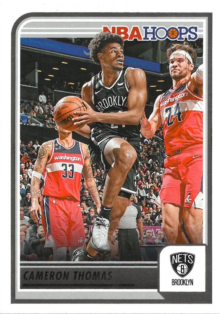 Cameron Thomas #64 Brooklyn Nets | 2023-24 Hoops | NBA Trading Card