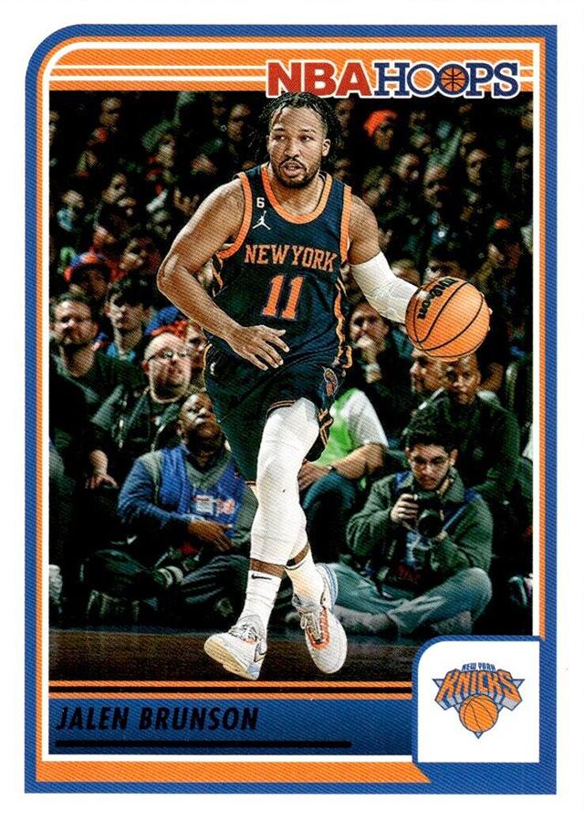 Jalen Brunson #65 New York Knicks | 2023-24 Hoops | NBA Trading Card