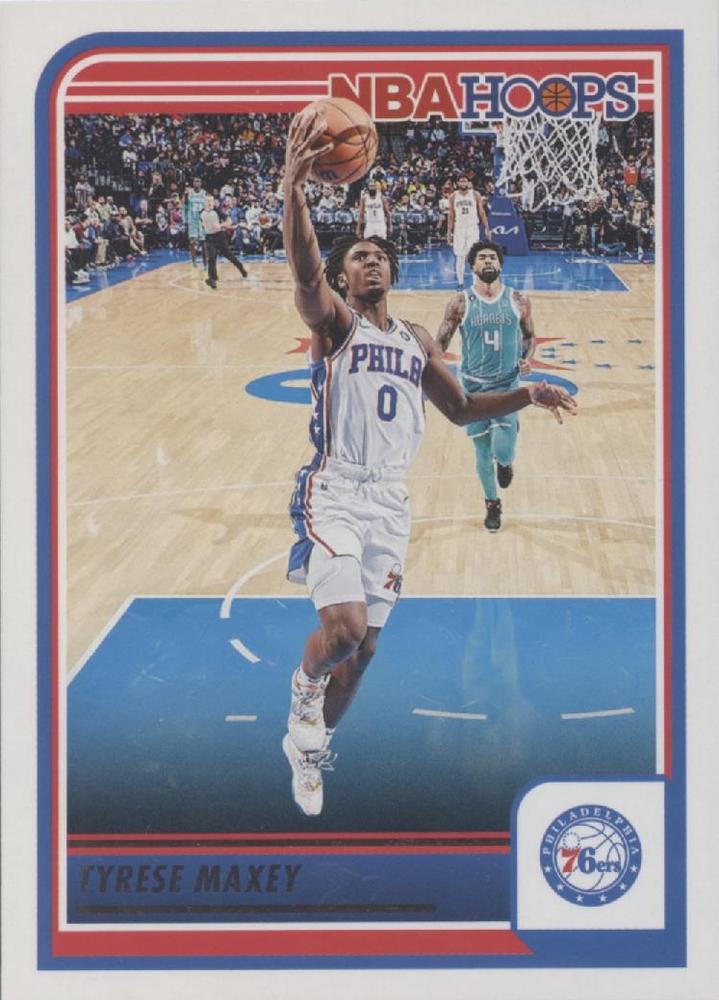 Tyrese Maxey #66 Philadelphia 76ers | 2023-24 Hoops | NBA Trading Card