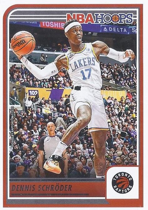 Dennis Schroder #77 Toronto Raptors | 2023-24 Hoops | NBA Trading Card