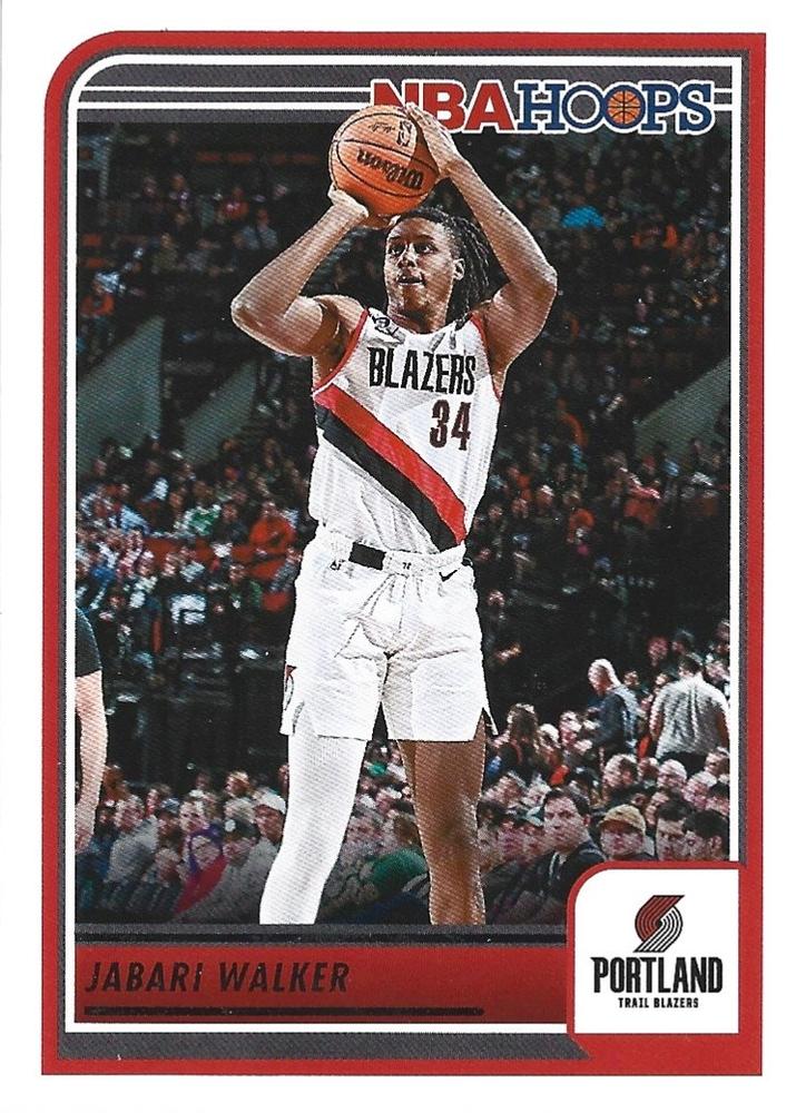 Jabari Walker #89 Portland Trail Blazers | 2023-24 Hoops | NBA Trading ...