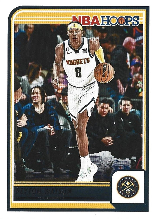 Peyton Watson #91 Denver Nuggets | 2023-24 Hoops | NBA Trading Card