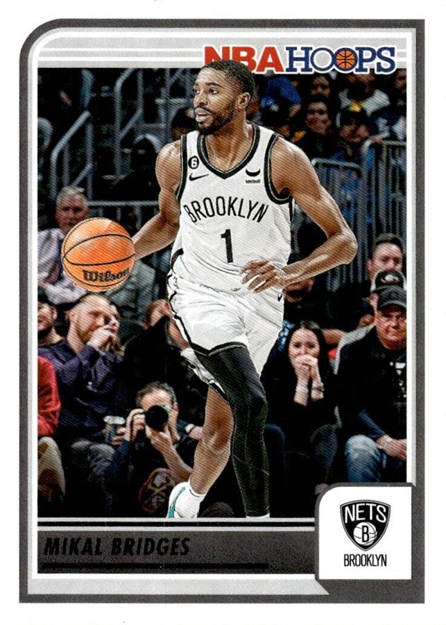 Mikal Bridges #95 Brooklyn Nets | 2023-24 Hoops | NBA Trading Card