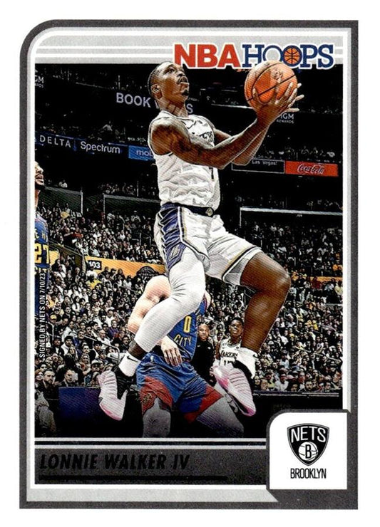 Lonnie Walker IV #110 Brooklyn Nets | 2023-24 Hoops | NBA Trading Card