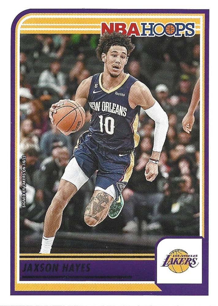 Jaxson Hayes #124 Los Angeles Lakers | 2023-24 Hoops | NBA Trading Card