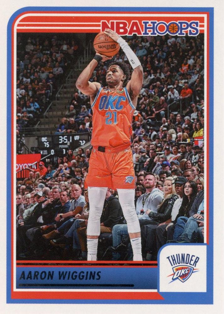 Aaron Wiggins #126 Oklahoma City Thunder | 2023-24 Hoops | NBA Trading Card