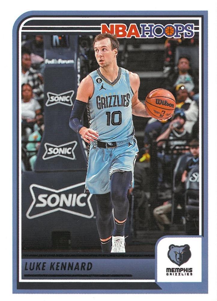 Luke Kennard #127 Memphis Grizzlies | 2023-24 Hoops | NBA Trading Card