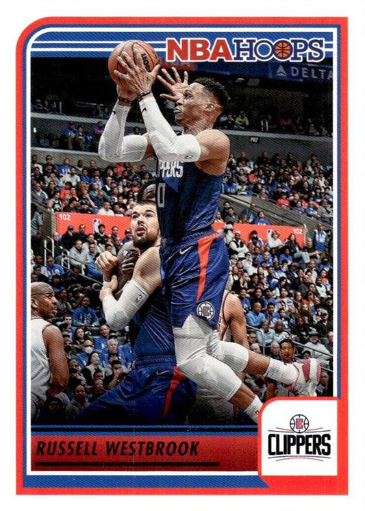 Russell Westbrook #129 Los Angeles Clippers | 2023-24 Hoops | NBA Trading Card