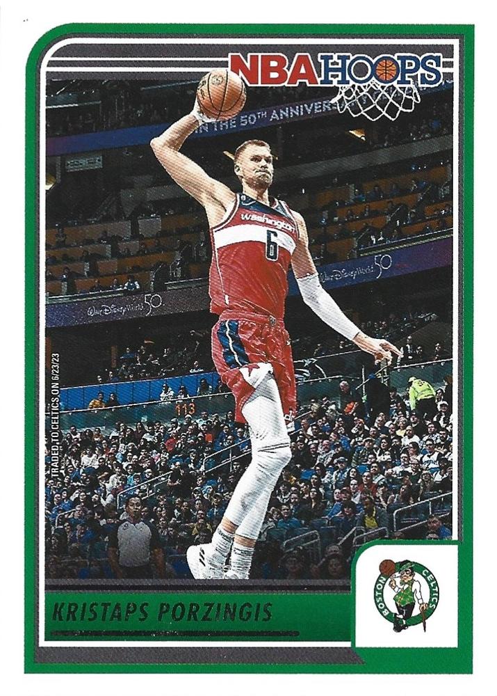 Kristaps Porzingis #134 Boston Celtics | 2023-24 Hoops | NBA Trading Card