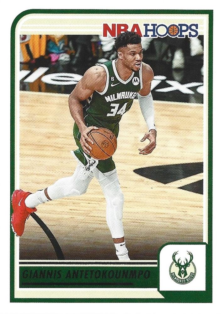 Giannis Antetokounmpo #147 Milwaukee Bucks | 2023-24 Hoops | NBA Trading Card