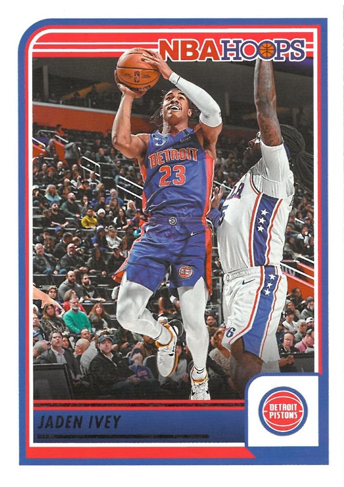 Jaden Ivey #150 Detroit Pistons | 2023-24 Hoops | NBA Trading Card