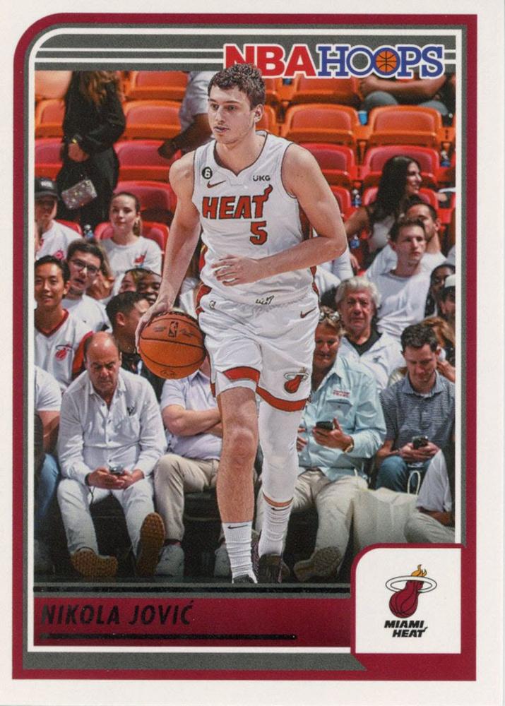 Nikola Jovic #156 Miami Heat | 2023-24 Hoops | NBA Trading Card