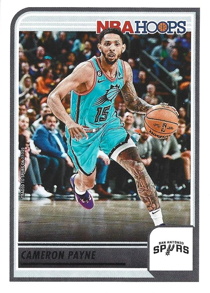 Cameron Payne #157 San Antonio Spurs | 2023-24 Hoops | NBA Trading Card