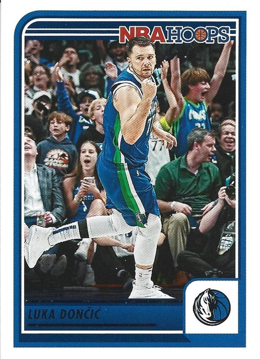 Luka Doncic #158 Dallas Mavericks | 2023-24 Hoops | NBA Trading Card