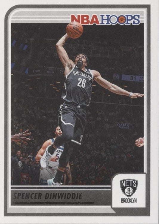 Spencer Dinwiddie #161 Brooklyn Nets | 2023-24 Hoops | NBA Trading Card