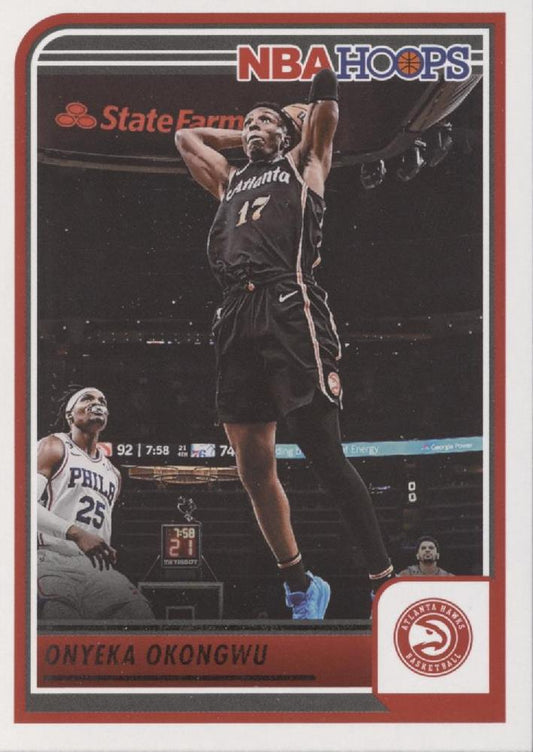 Onyeka Okongwu #165 Atlanta Hawks | 2023-24 Hoops | NBA Trading Card