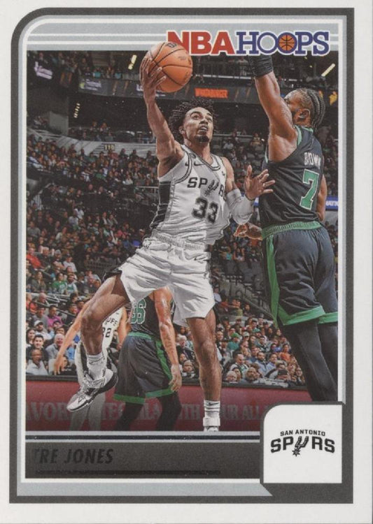 Tre Jones #168 San Antonio Spurs | 2023-24 Hoops | NBA Trading Card