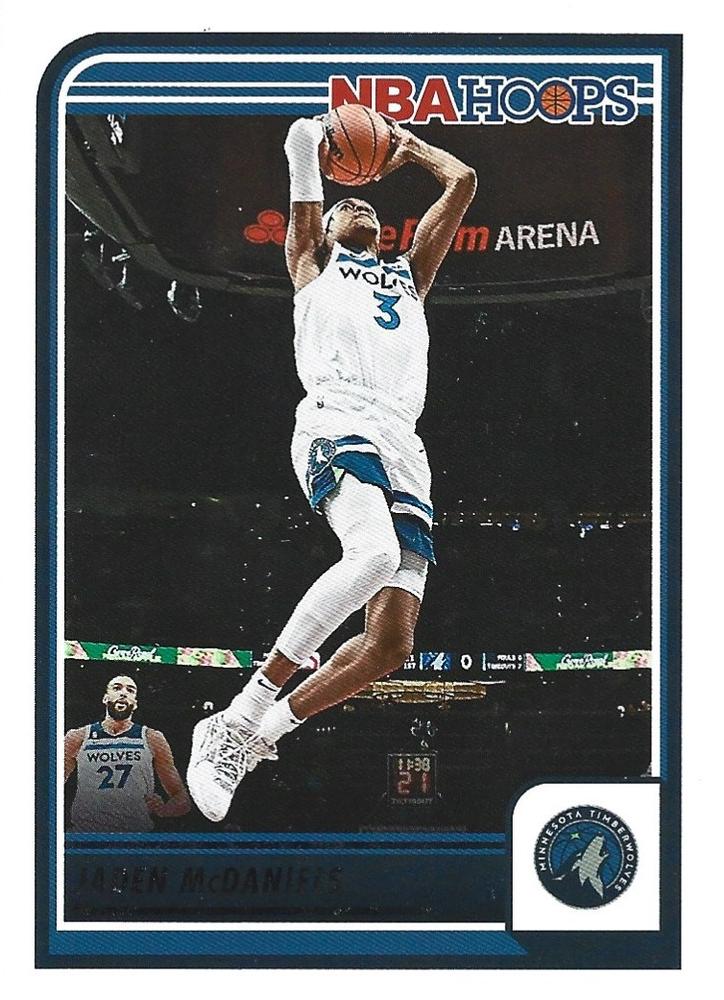 Jaden McDaniels #170 Minnesota Timberwolves | 2023-24 Hoops | NBA Trading Card