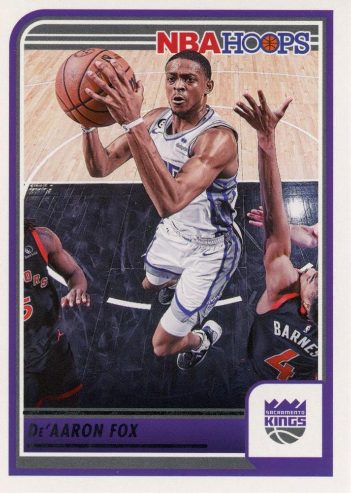 De'Aaron Fox #174 Sacramento Kings | 2023-24 Hoops | NBA Trading Card