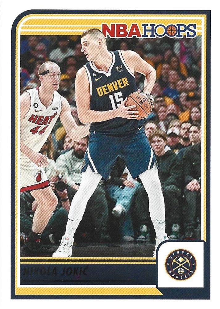 Nikola Jokic #180 Denver Nuggets | 2023-24 Hoops | NBA Trading Card