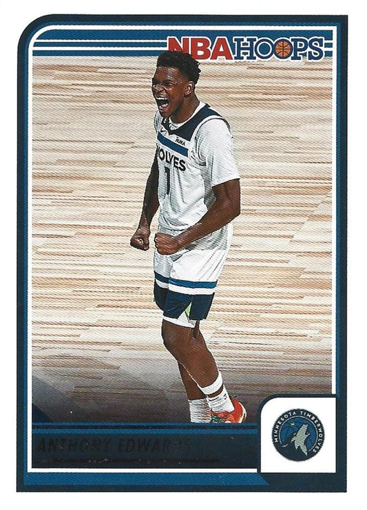 Anthony Edwards #189 Minnesota Timberwolves | 2023-24 Hoops | NBA Trading Card