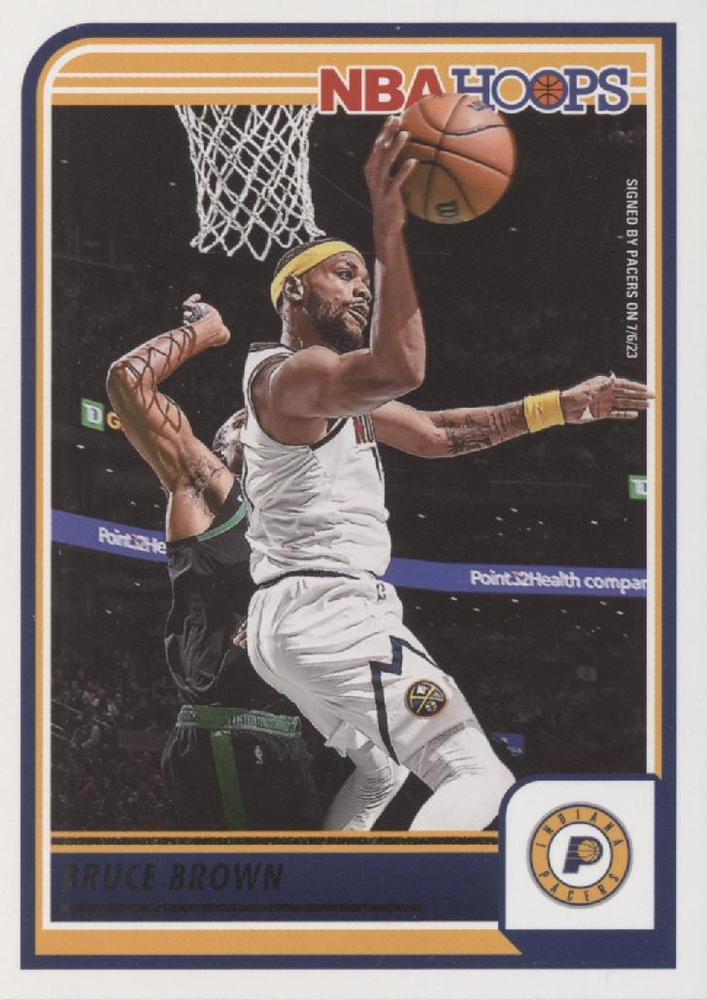 Bruce Brown #204 Indiana Pacers | 2023-24 Hoops | NBA Trading Card