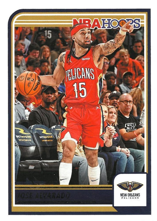 Jose Alvarado #209 New Orleans Pelicans | 2023-24 Hoops | NBA Trading Card