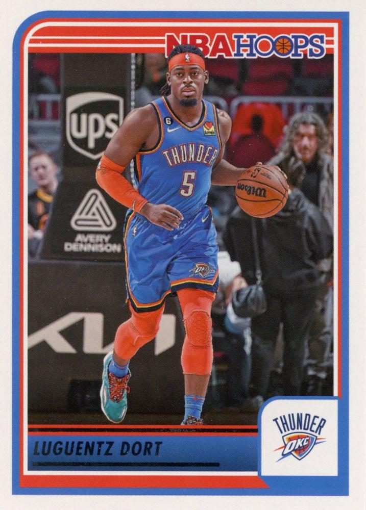 Luguentz Dort #215 Oklahoma City Thunder | 2023-24 Hoops | NBA Trading Card