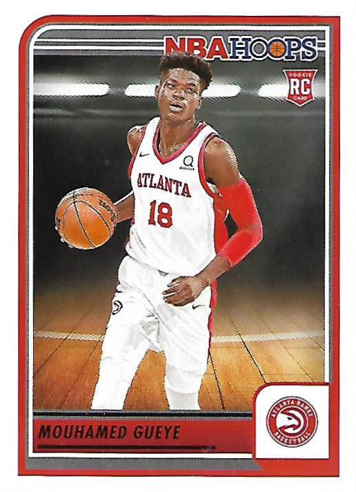 Mouhamed Gueye 
RC #233 Atlanta Hawks | 2023-24 Hoops | NBA Trading Card