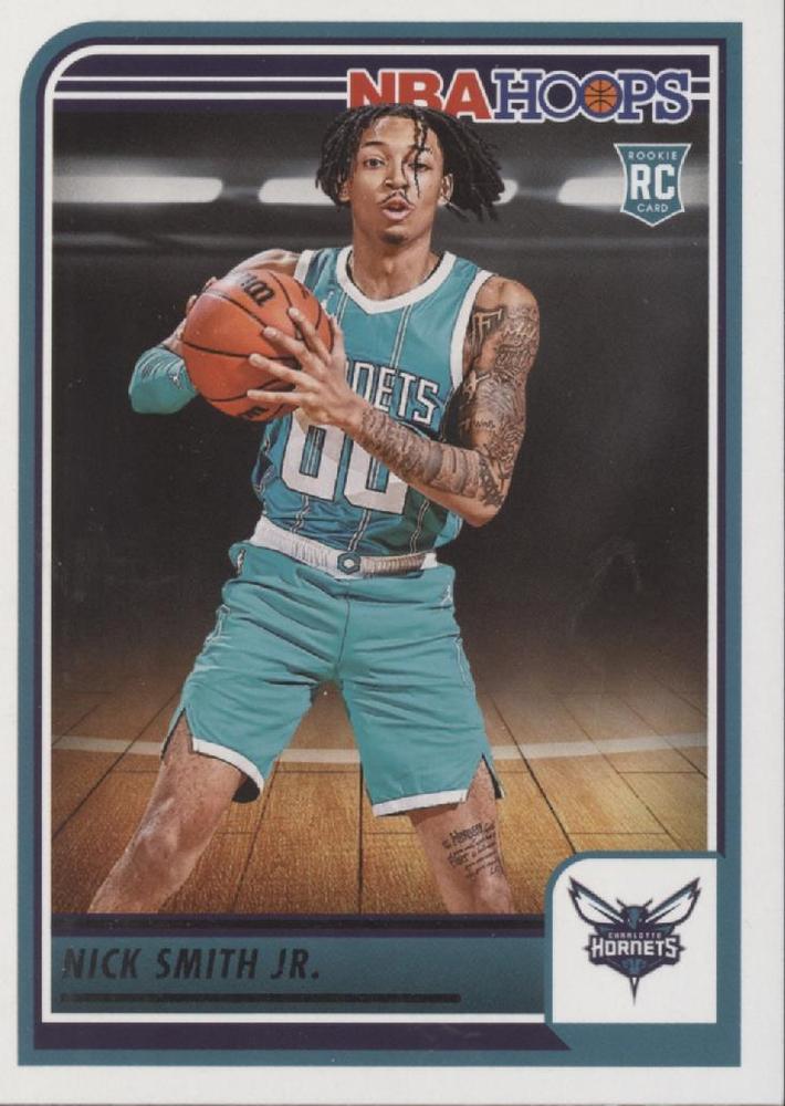 Nick Smith Jr. 
RC #235 Charlotte Hornets | 2023-24 Hoops | NBA Trading Card