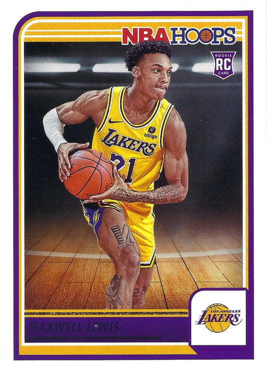 Maxwell Lewis 
RC #239 Los Angeles Lakers | 2023-24 Hoops | NBA Trading Card