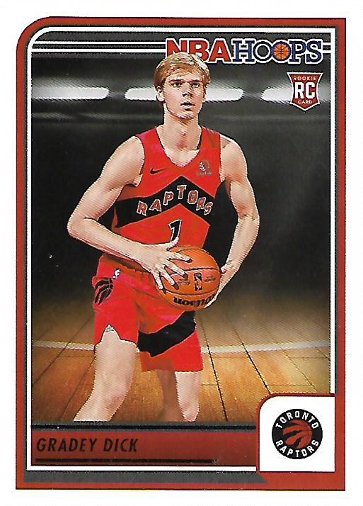 Gradey Dick 
RC #243 Toronto Raptors | 2023-24 Hoops | NBA Trading Card