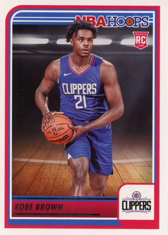 Kobe Brown 
RC #253 Los Angeles Clippers | 2023-24 Hoops | NBA Trading Card