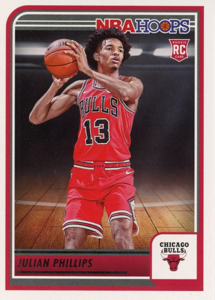 Julian Phillips 
RC #256 Chicago Bulls | 2023-24 Hoops | NBA Trading Card