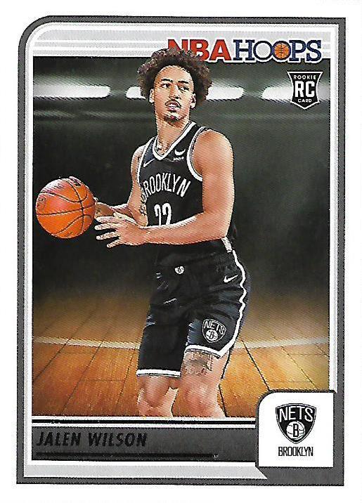 Jalen Wilson 
RC #258 Brooklyn Nets | 2023-24 Hoops | NBA Trading Card