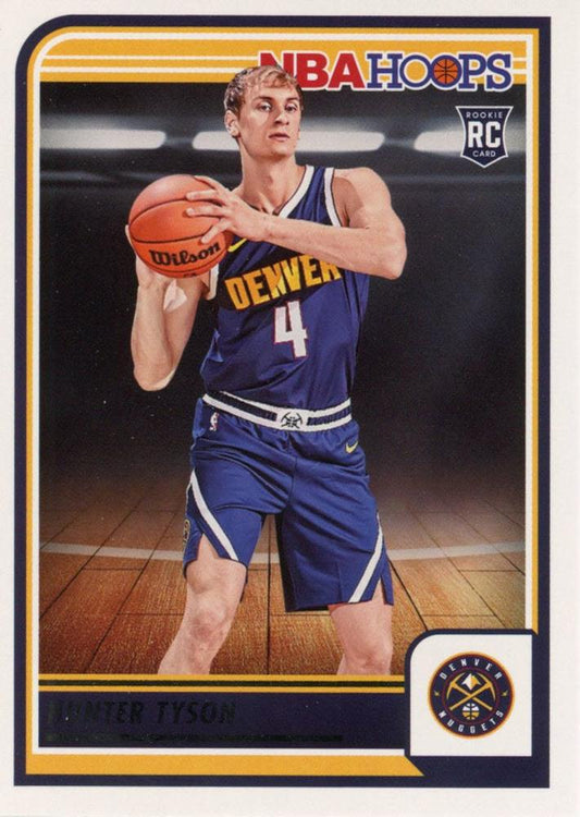 Hunter Tyson 
RC #259 Denver Nuggets | 2023-24 Hoops | NBA Trading Card