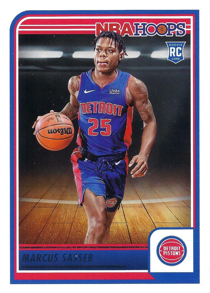 Marcus Sasser 
RC #260 Detroit Pistons | 2023-24 Hoops | NBA Trading Card