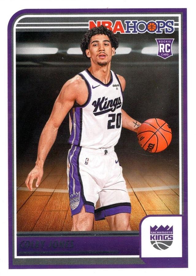 Colby Jones 
RC #270 Sacramento Kings | 2023-24 Hoops | NBA Trading Card