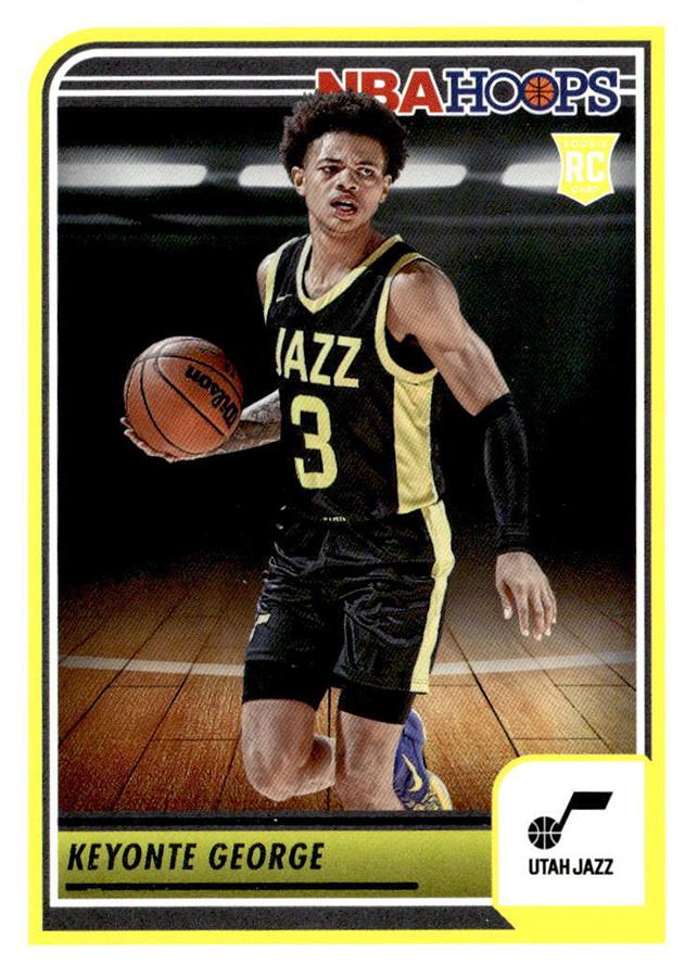 Keyonte George RC #271 Utah Jazz | 2023-24 Hoops | NBA Trading Card ...