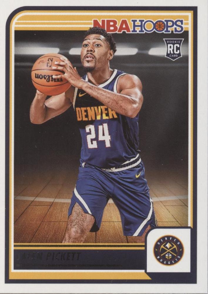 Jalen Pickett 
RC #278 Denver Nuggets | 2023-24 Hoops | NBA Trading Card