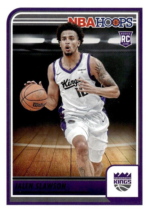 Jalen Slawson 
RC #279 Sacramento Kings | 2023-24 Hoops | NBA Trading Card