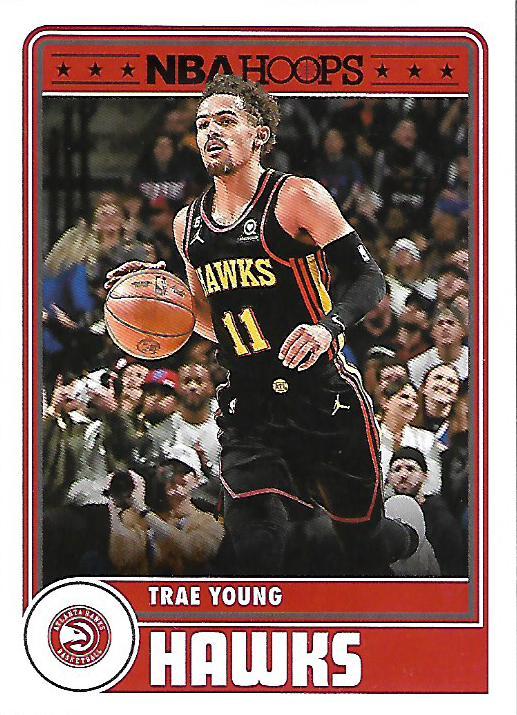 Trae Young 
HT #288 Atlanta Hawks | 2023-24 Hoops | NBA Trading Card