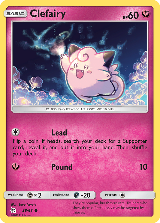 Clefairy 38/68 Common | Hidden Fates | Pokemon Card