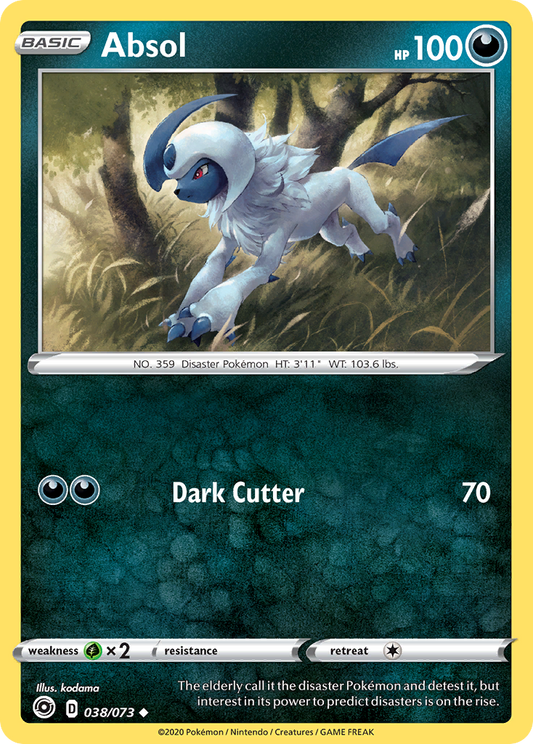 Absol 38/73 Uncommon | Champion's Path | Pokemon Card